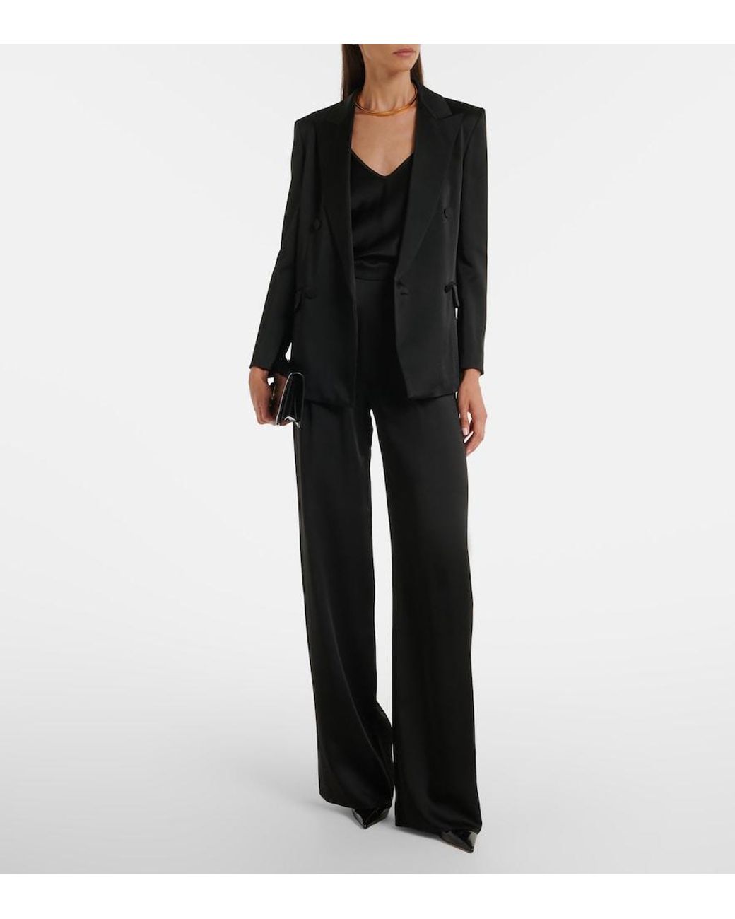 Max Mara Black Satin Camisole