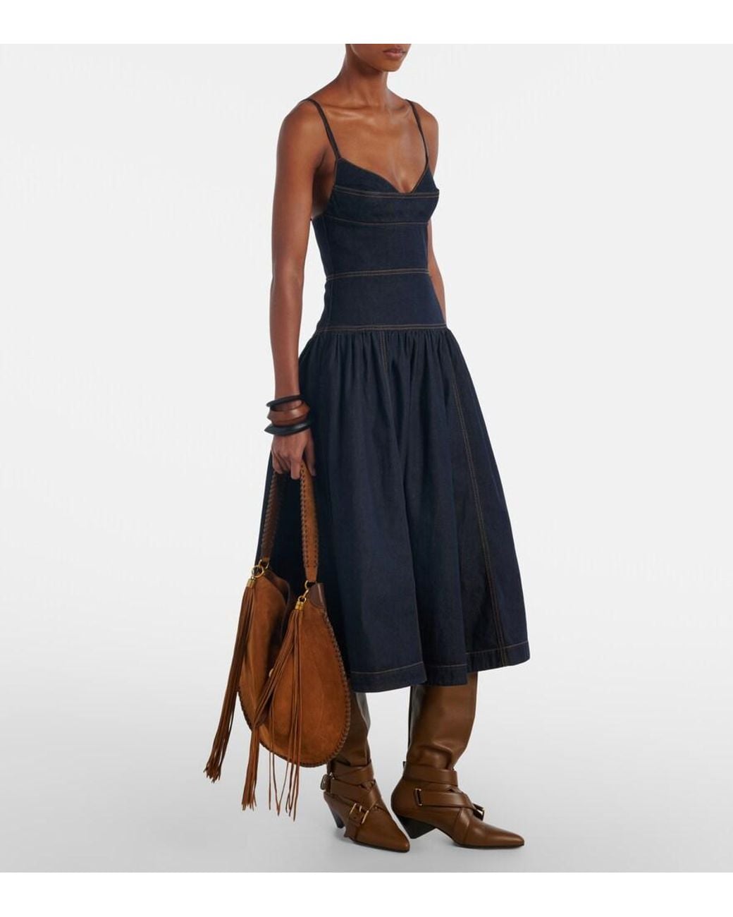 Zimmermann Brown Orla 50 Leather Knee-High Boots