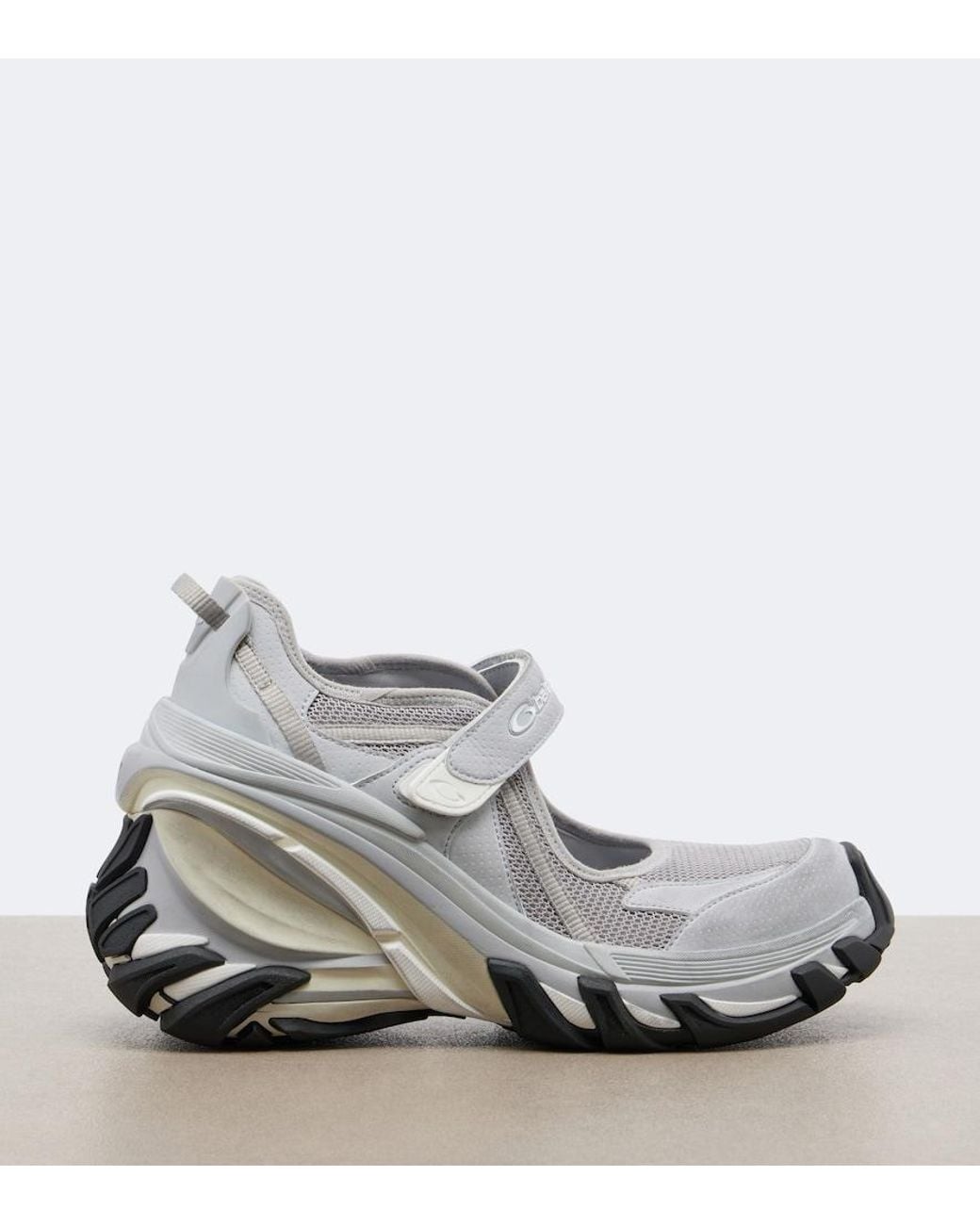 Balenciaga Gray Hydra Wedge Sneakers