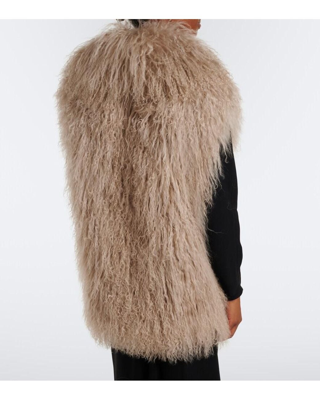 Yves Salomon Natural Shearling Vest