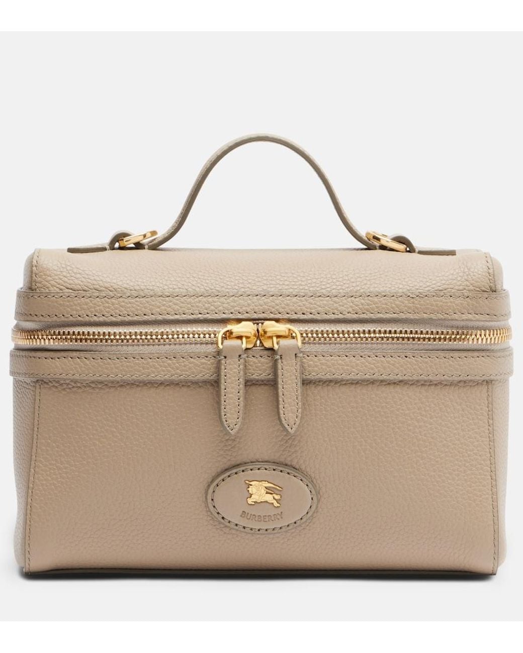 Burberry Natural Bloomsbury Leather Vanity Bag