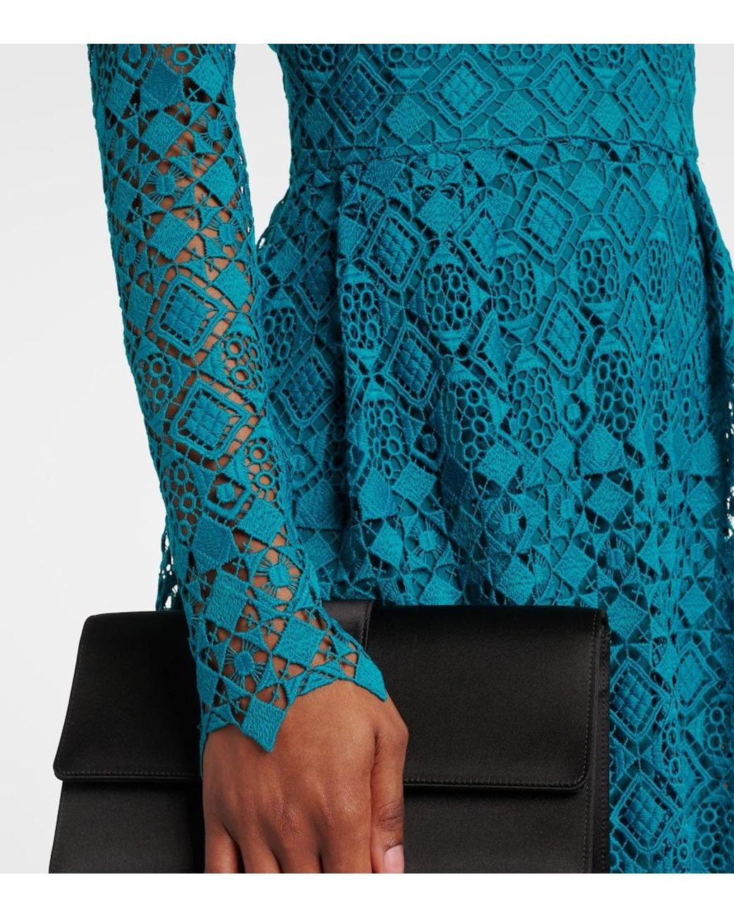 Elie Saab Blue Macrame Gown