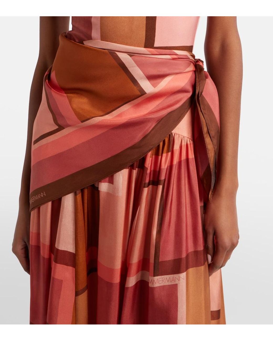 Gonna Lunga Como di Zimmermann in Red