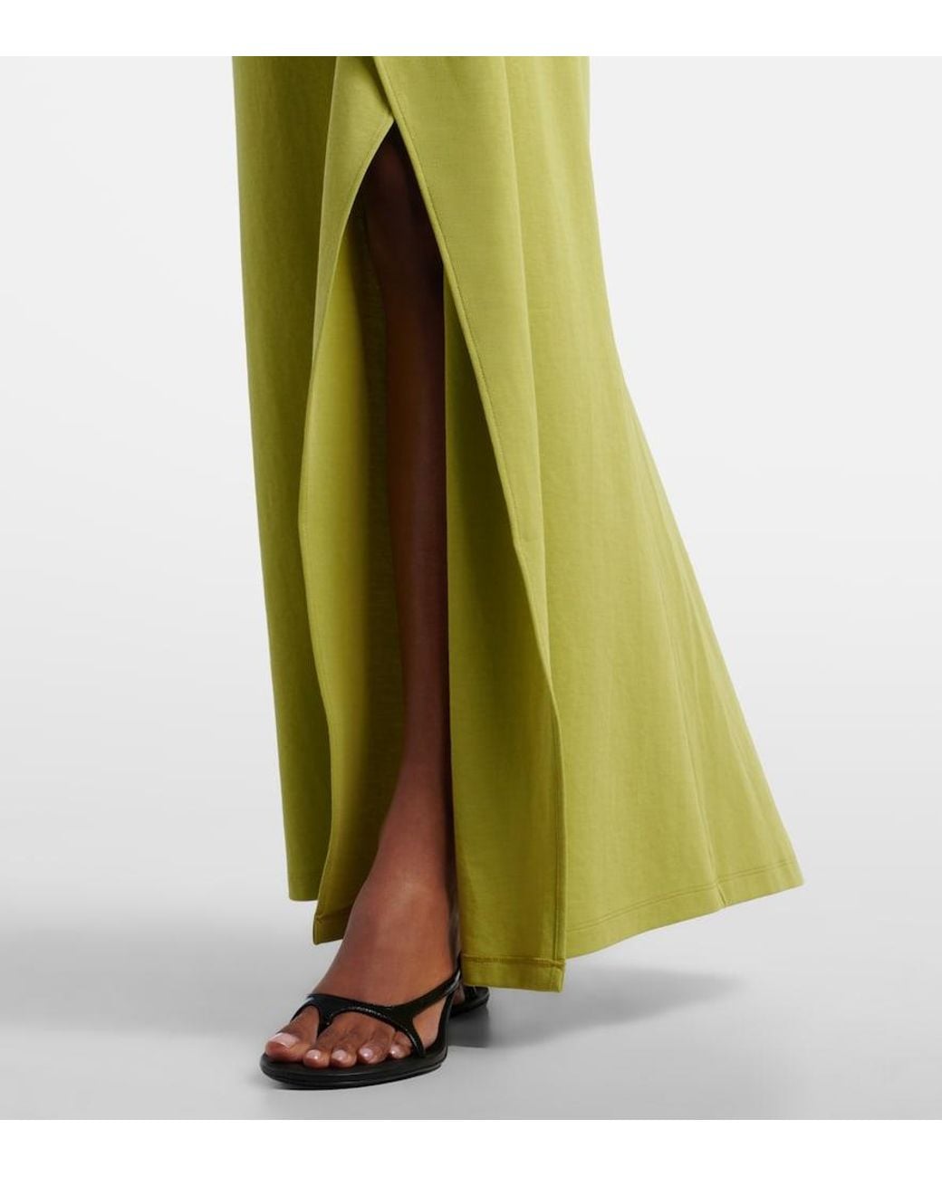 Christopher Esber Green Orbit Cotton-Blend Maxi Dress