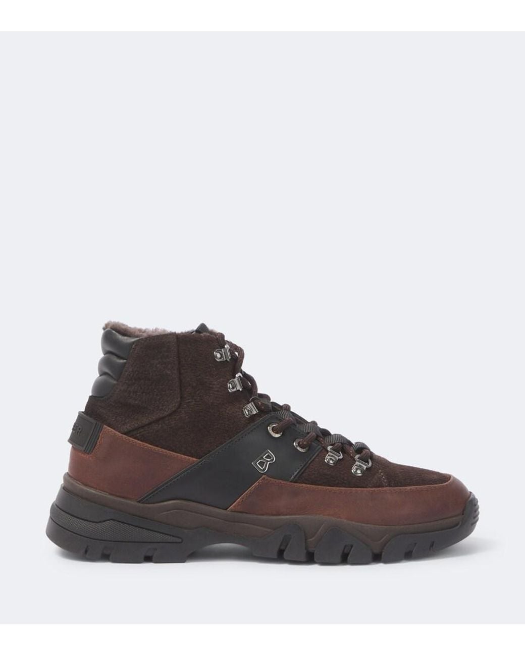 Bogner Brown Copper Mountain Suede Lace-Up Boots for men