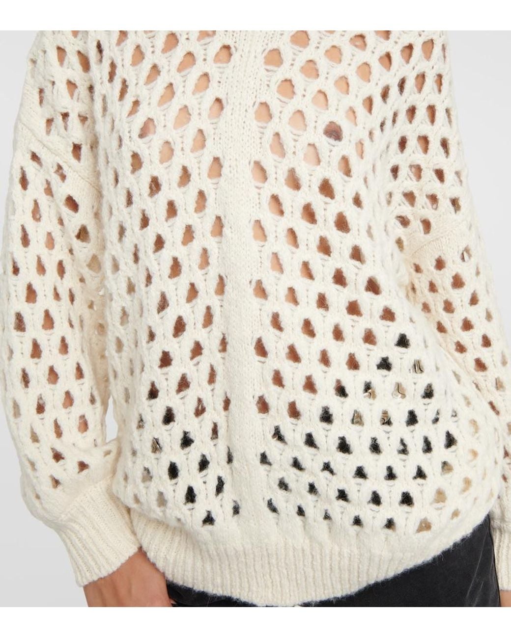 Isabel Marant Natural Tane Alpaca Wool-Blend Sweater