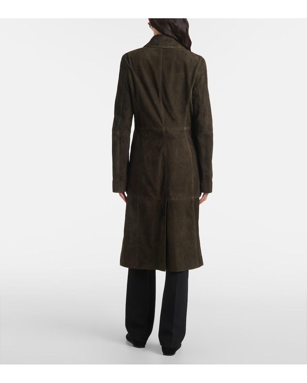 Totême Brown Suede Coat