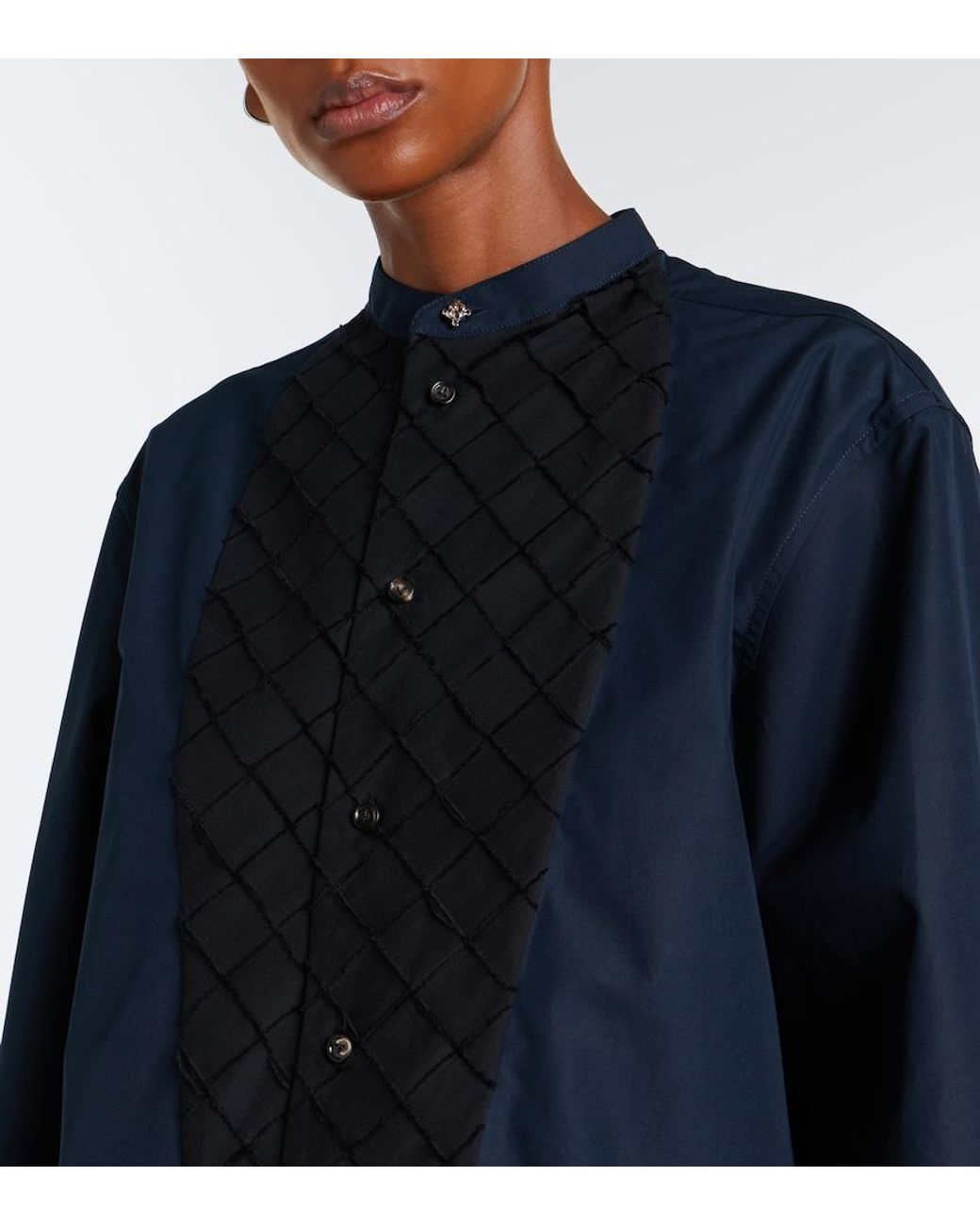 Bottega Veneta Blue Cotton Poplin Tunic