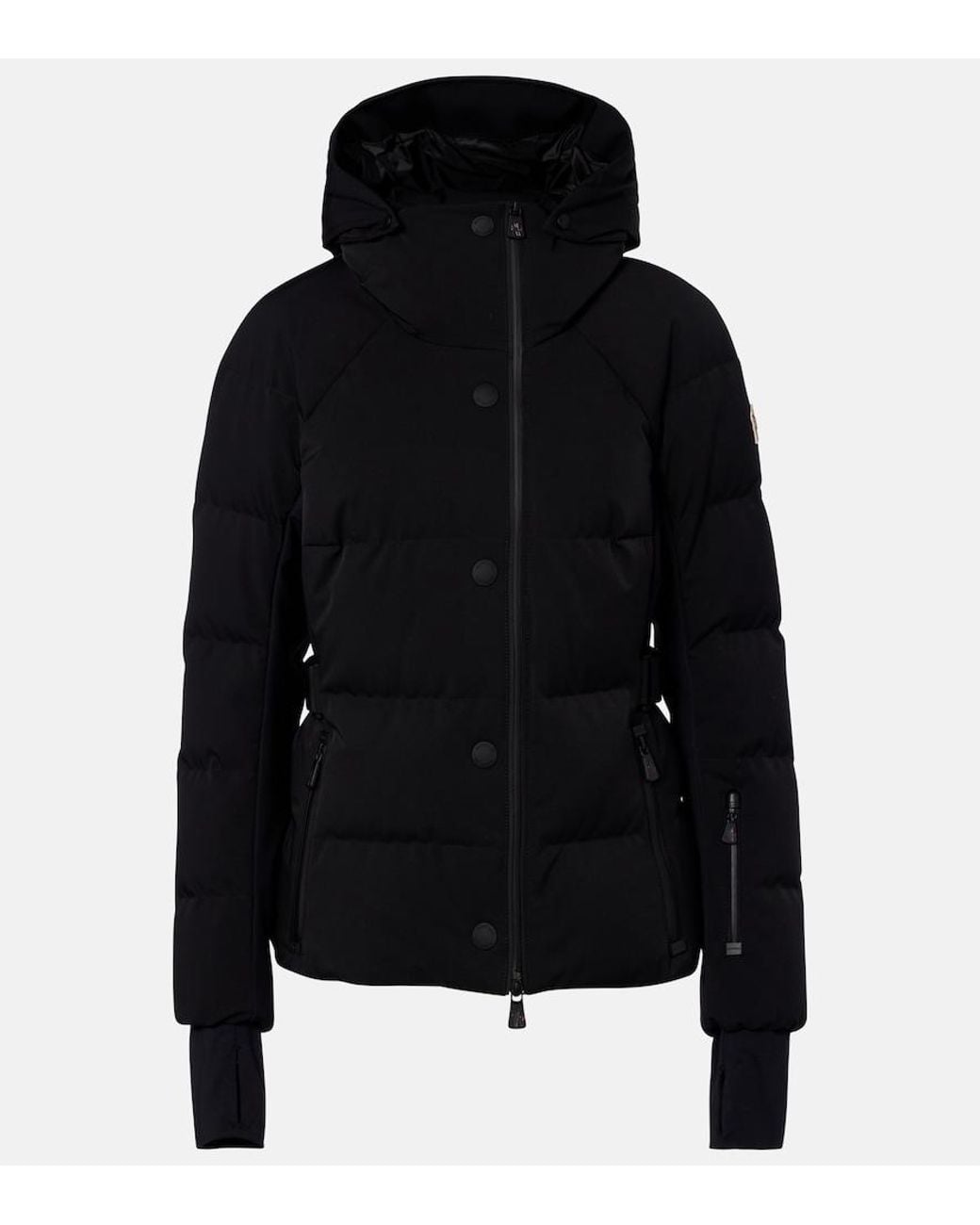 Moncler Black Guyane Hooded Down Ski Jacket
