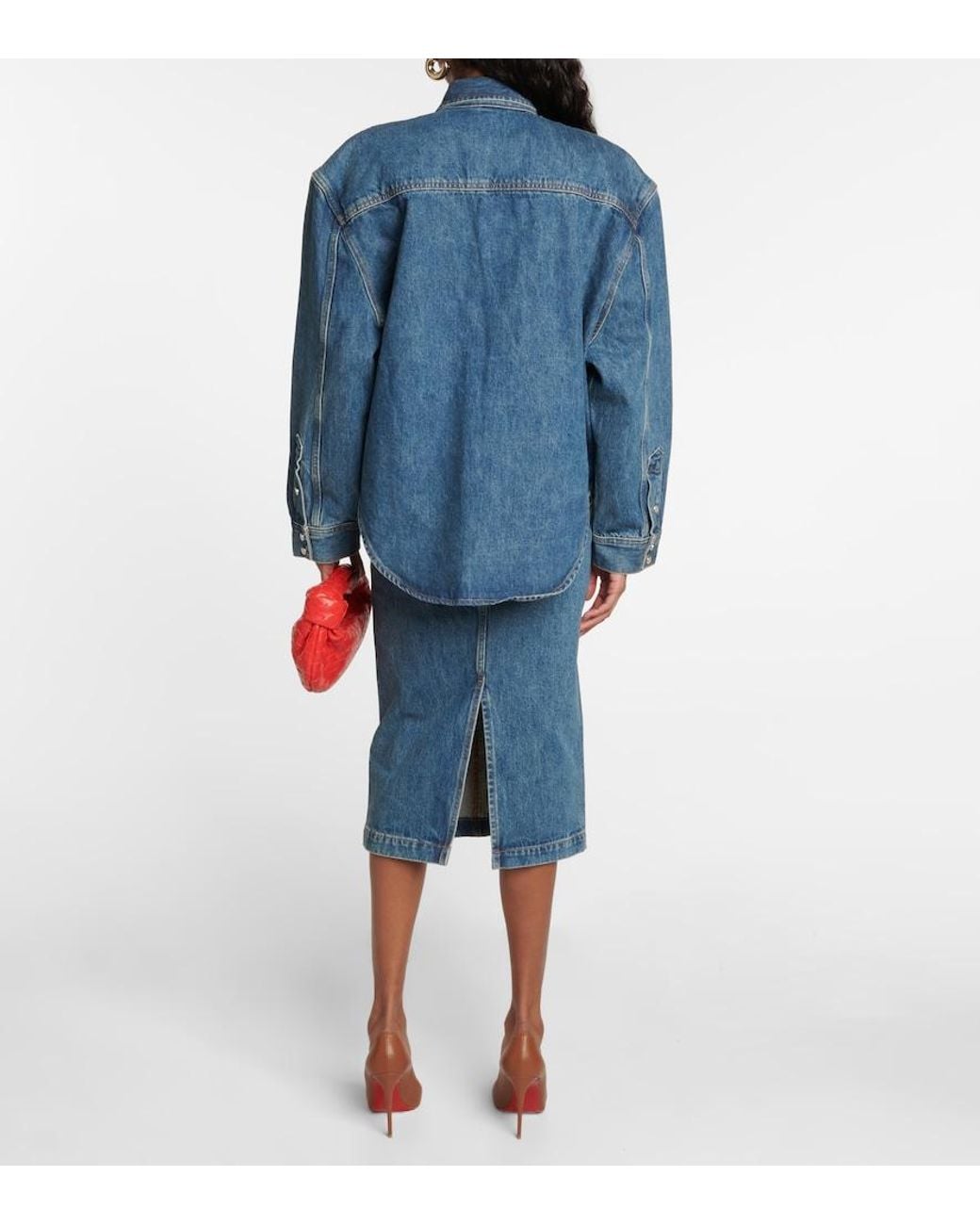 Wardrobe NYC Blue Oversized Denim Jacket
