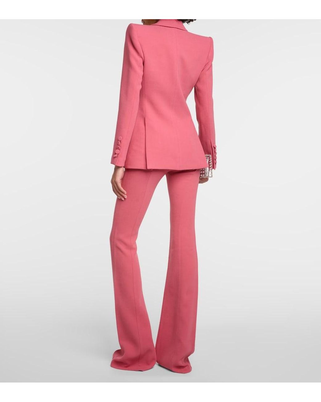Alex Perry Pink Crepe Blazer