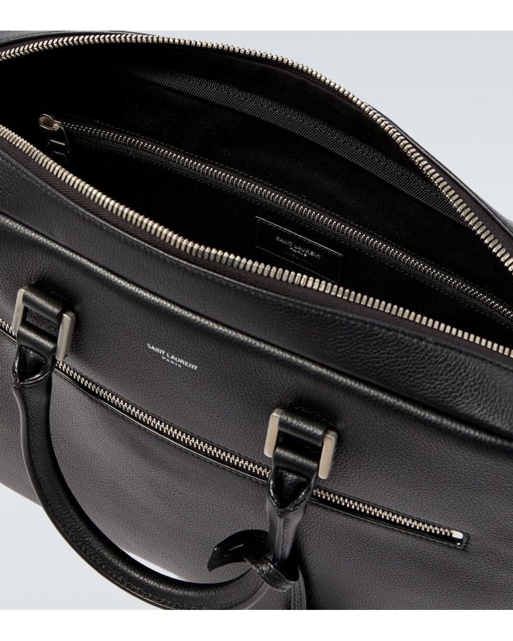 Saint Laurent Black Sac De Jour Leather Tote Bag for men