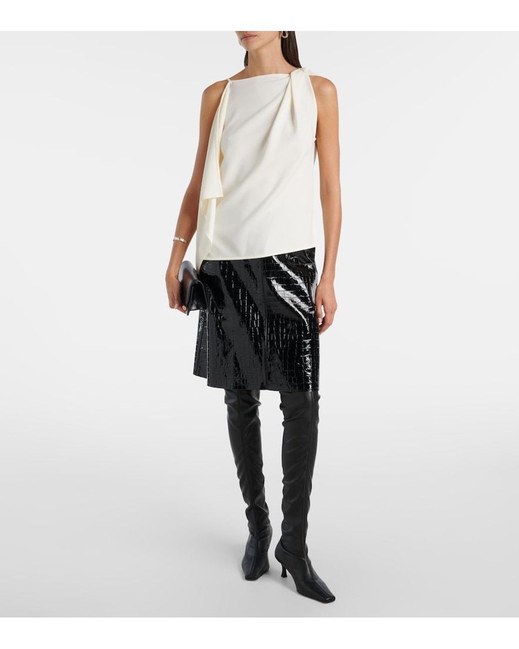 Proenza Schouler Black 60 Over-The-Knee Boots