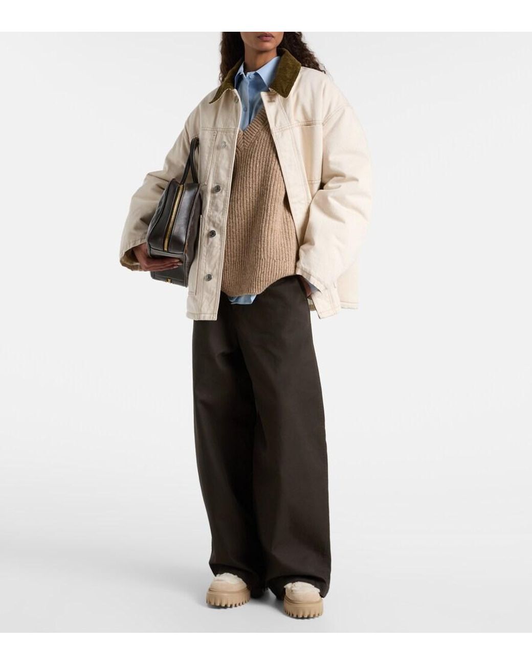 Hogan Natural H700 Shearling-Trimmed Suede Ankle Boots