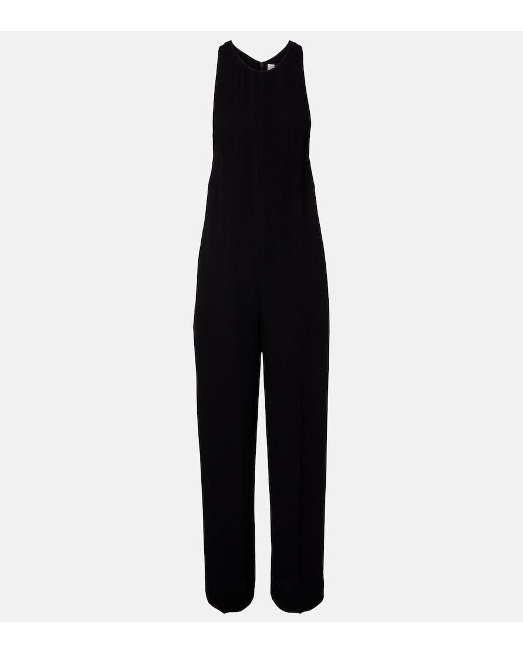 Totême Black Crepe Cady Jumpsuit