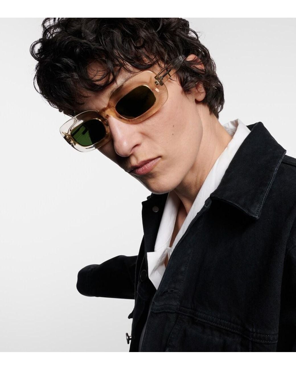 Khaite Green 1966c Rectangular Sunglasses