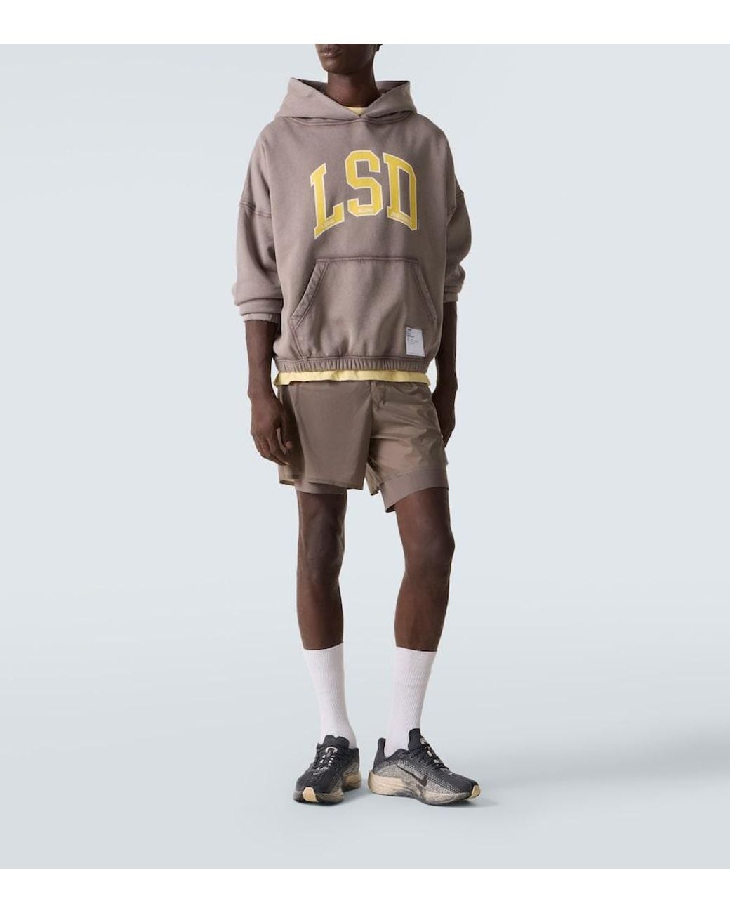 Shorts De Running Techsilk 8" Satisfy de hombre de color Gray