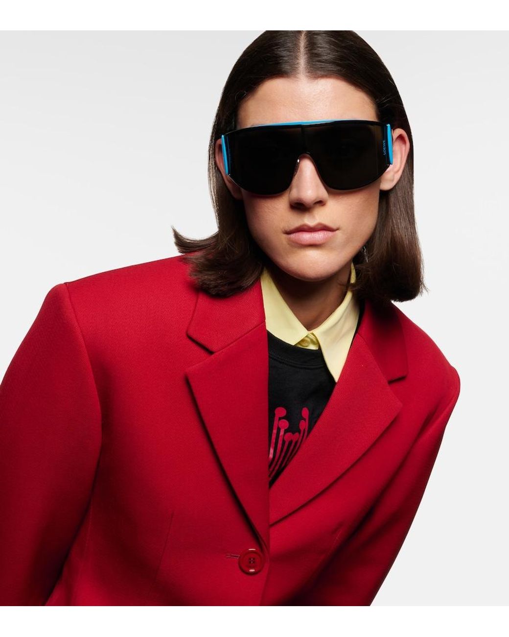 Loewe Gray Speed Shield Sunglasses