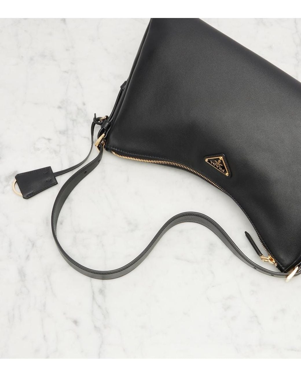 Borsa A Spalla Aimee Large di Prada in Black