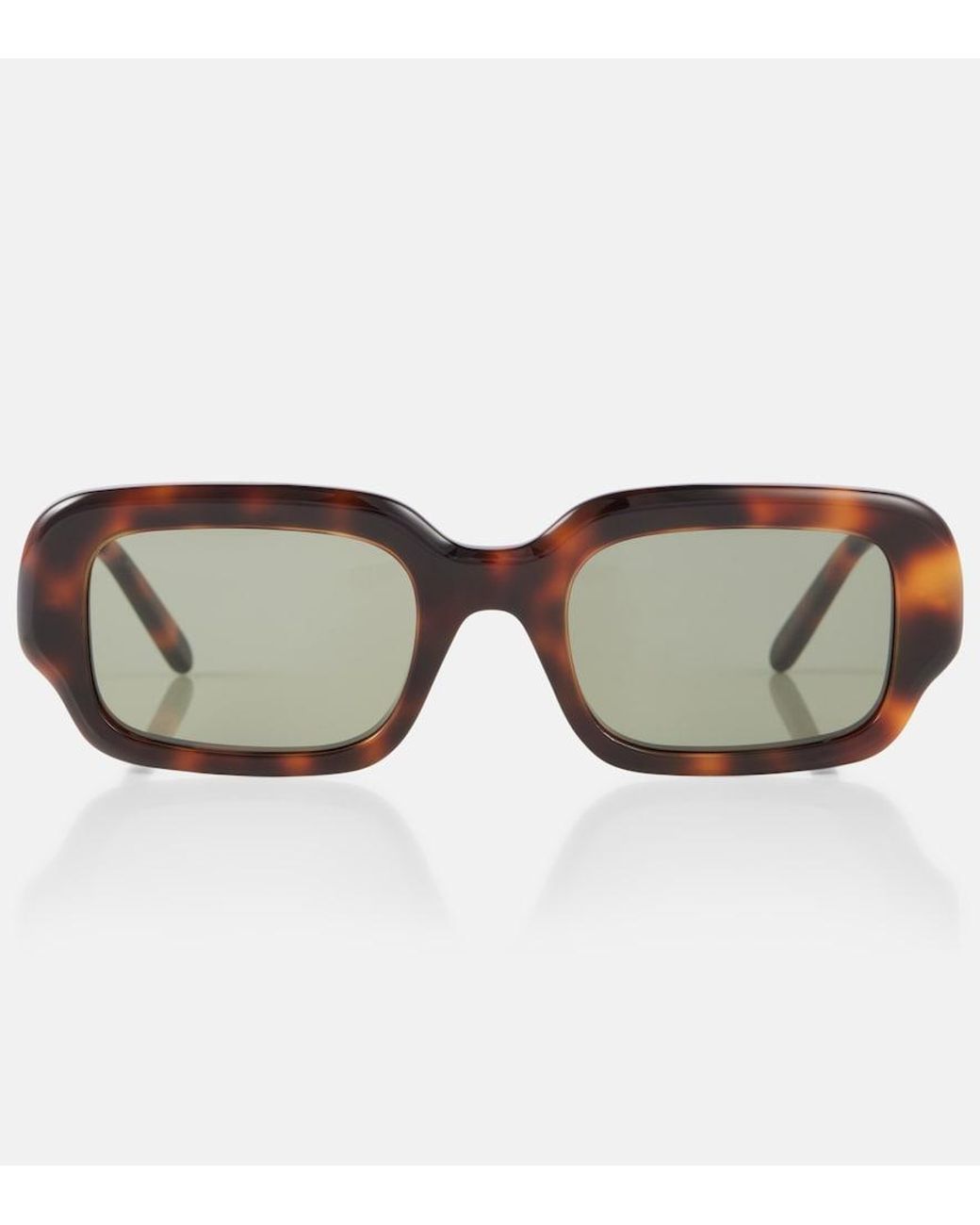 Loewe Brown Slim Rectangular Sunglasses