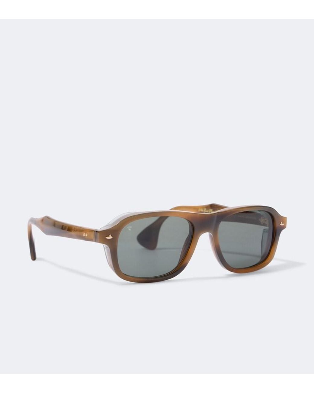 Sestini Eyewear Gray Ventitre Rectangular Sunglasses for men