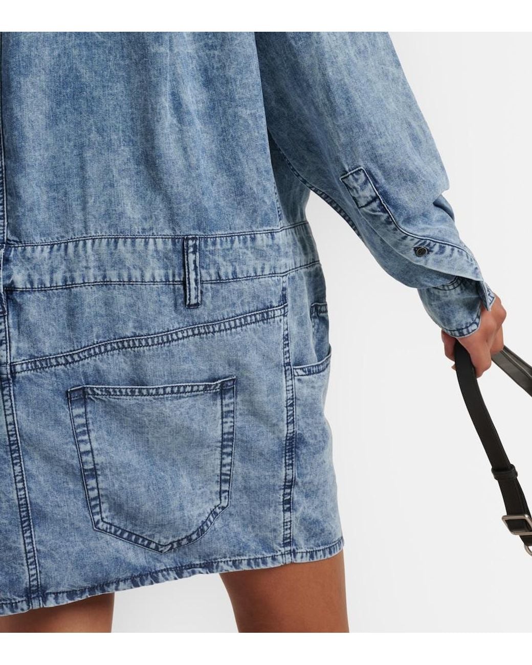 Isabel Marant Blue Palvina Denim Shirt Dress