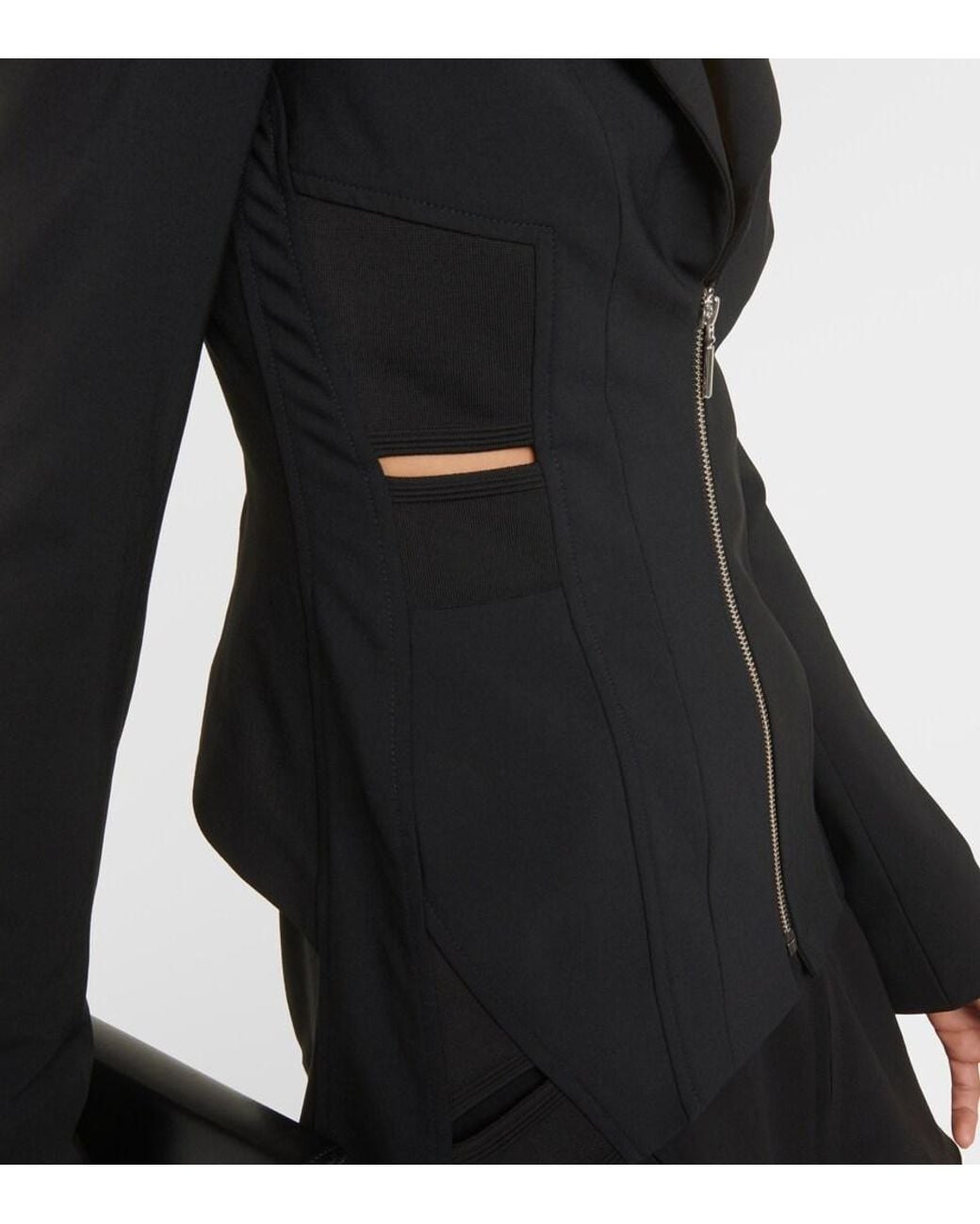Jean Paul Gaultier Black Zipped Blazer