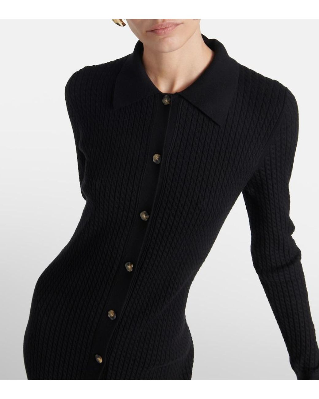 Proenza Schouler Black Label Phillips Cotton-Blend Midi Dress