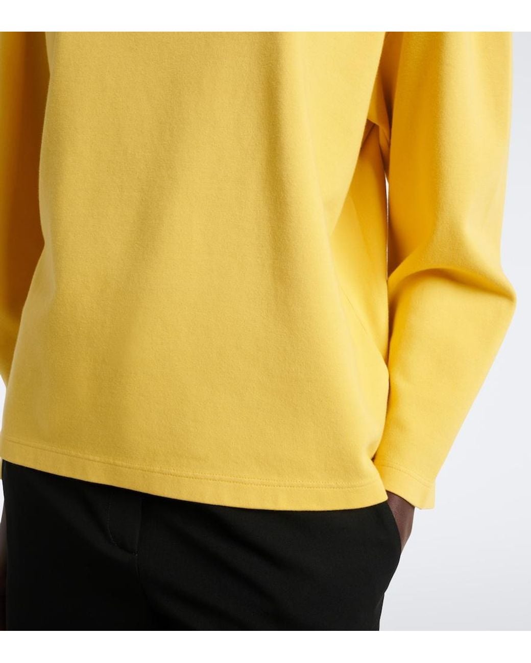 The Row Yellow Kate Cotton-Blend Jersey Sweatshirt