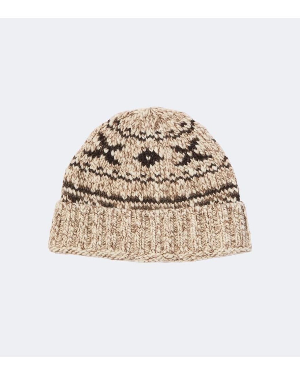 RRL Natural Wool And Cotton-Blend Beanie for men