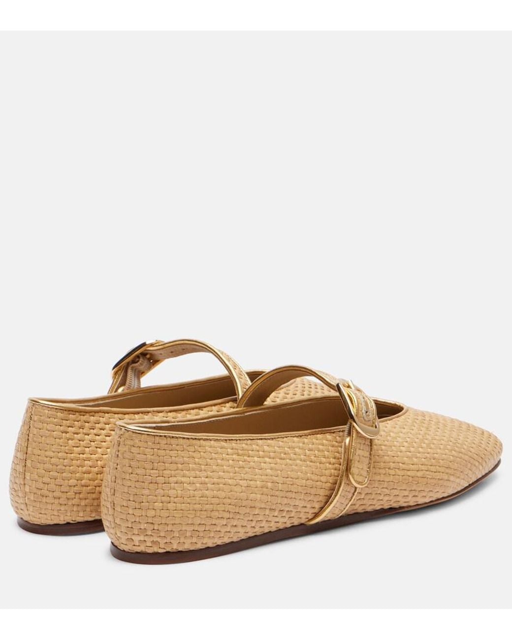 Le Monde Beryl Natural Stella Raffia Ballet Flats