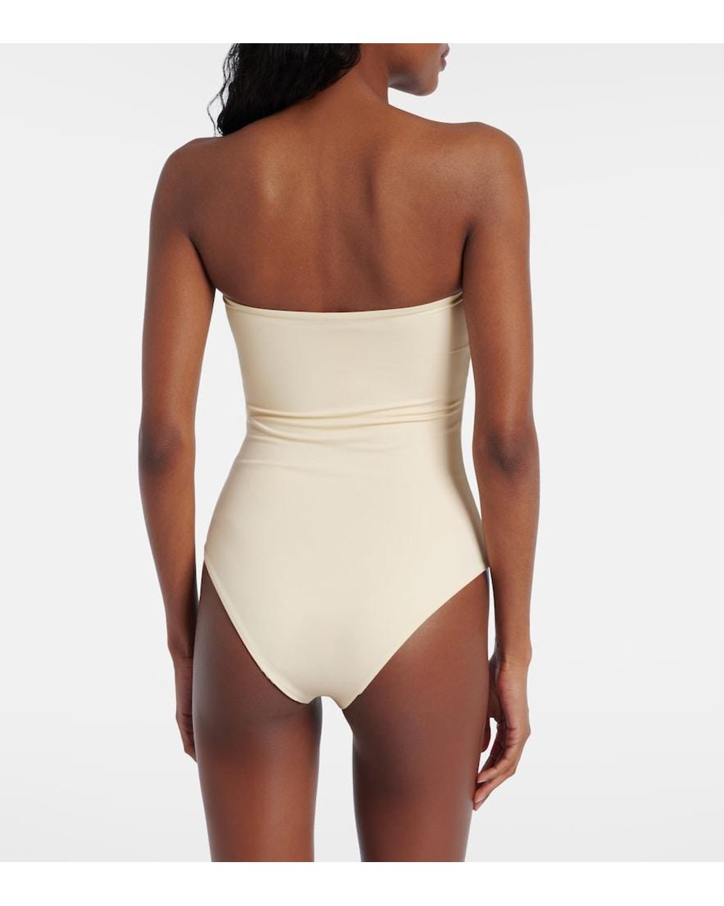 Johanna Ortiz Brown Embroidered Swimsuit