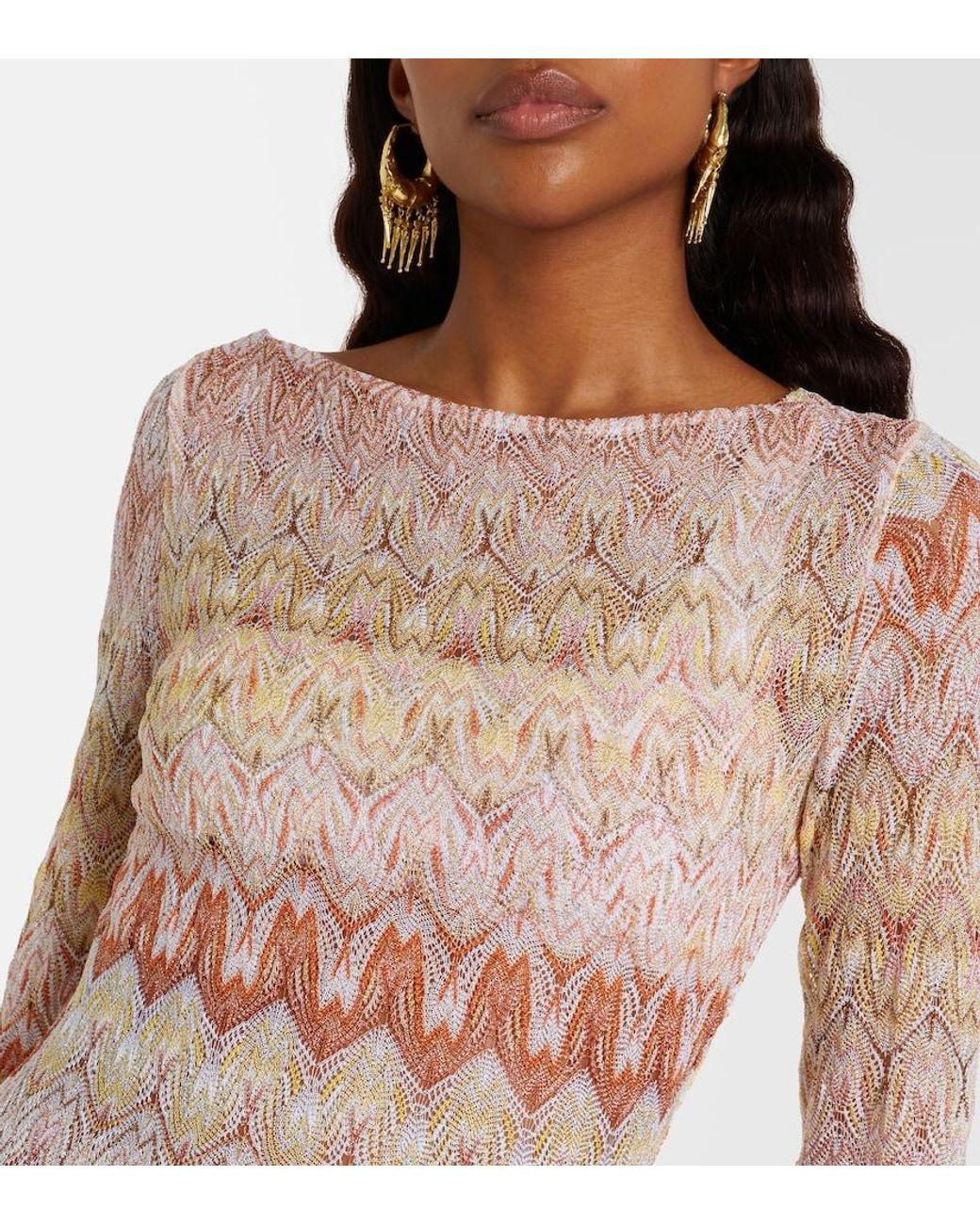 Missoni Natural Lame Maxi Dress
