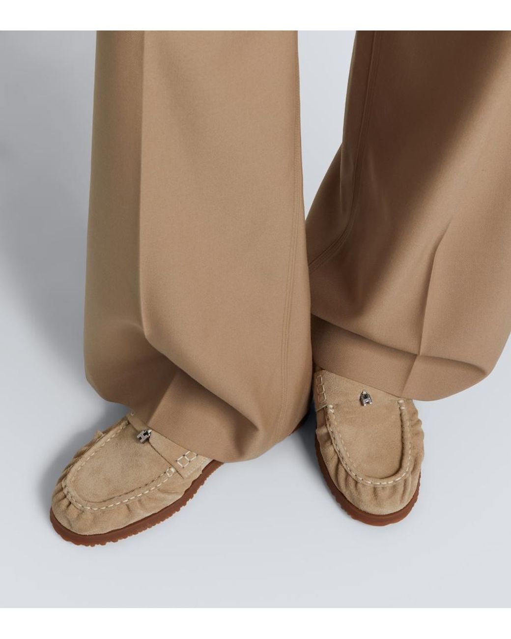 Hogan Natural H720 Suede Loafers