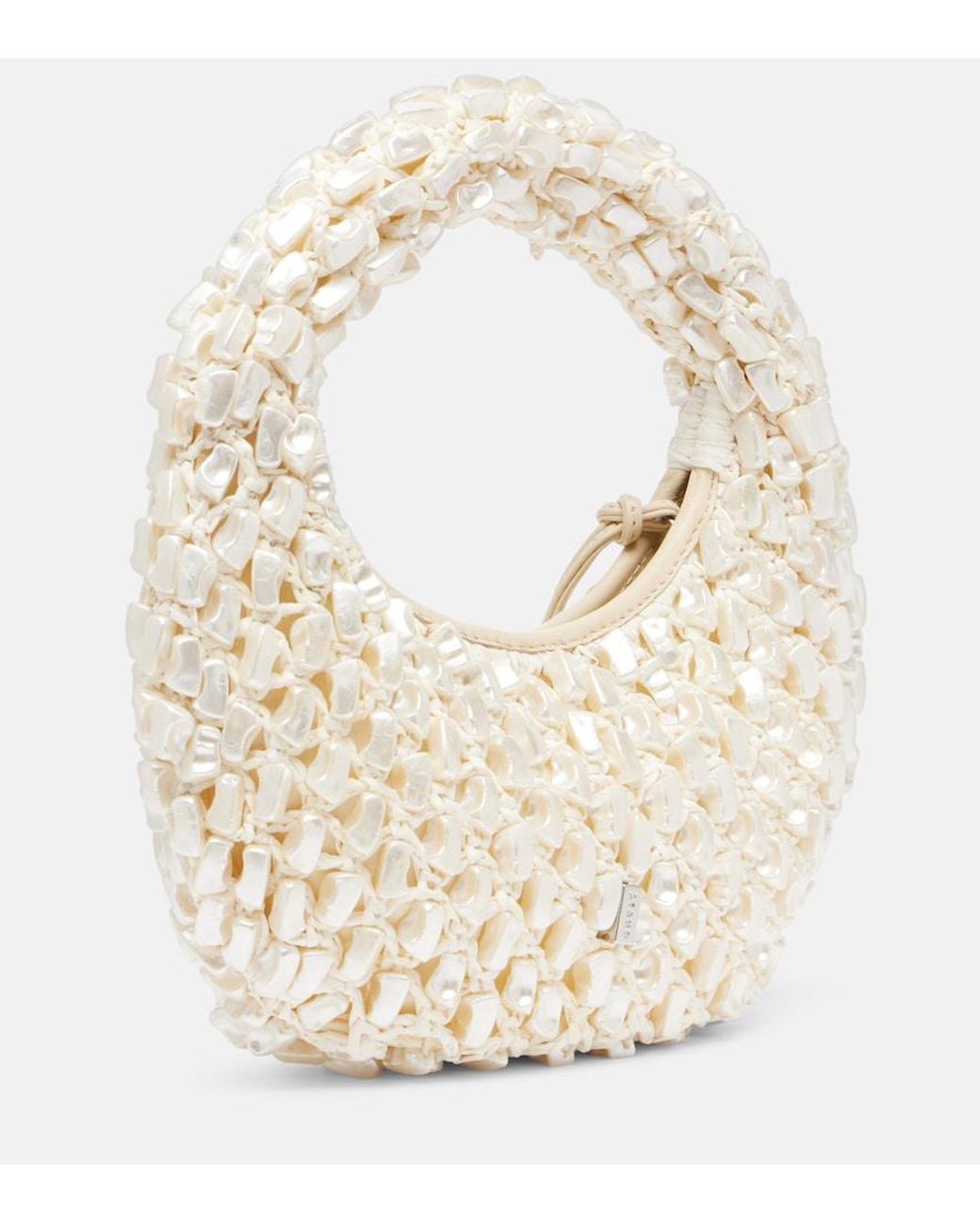 Staud Metallic Reef Crochet Embellished Shoulder Bag