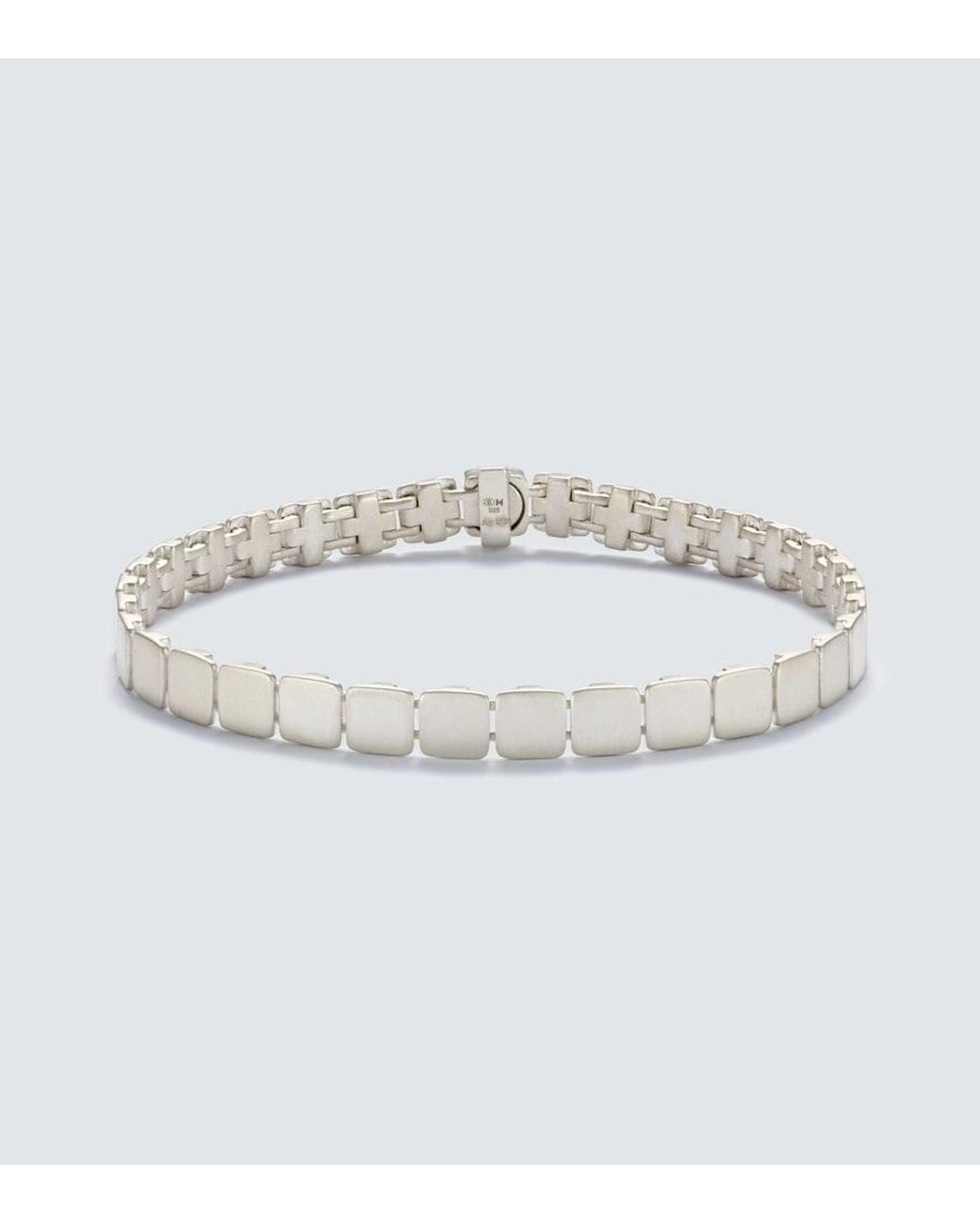 Ileana Makri Metallic Tile Medium 925 Sterling Bracelet for men