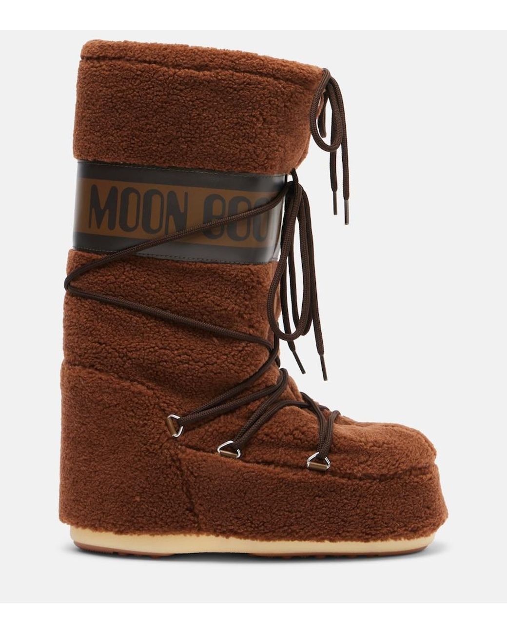 Bottes Apres-Ski Icon Moon Boot en coloris Brown