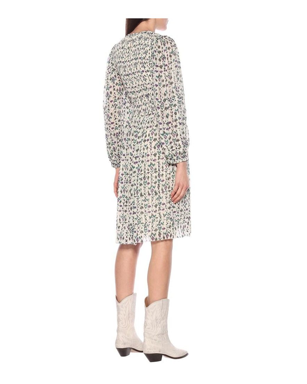 Isabel Marant Multicolor Vestido Midi Eulie Estampado