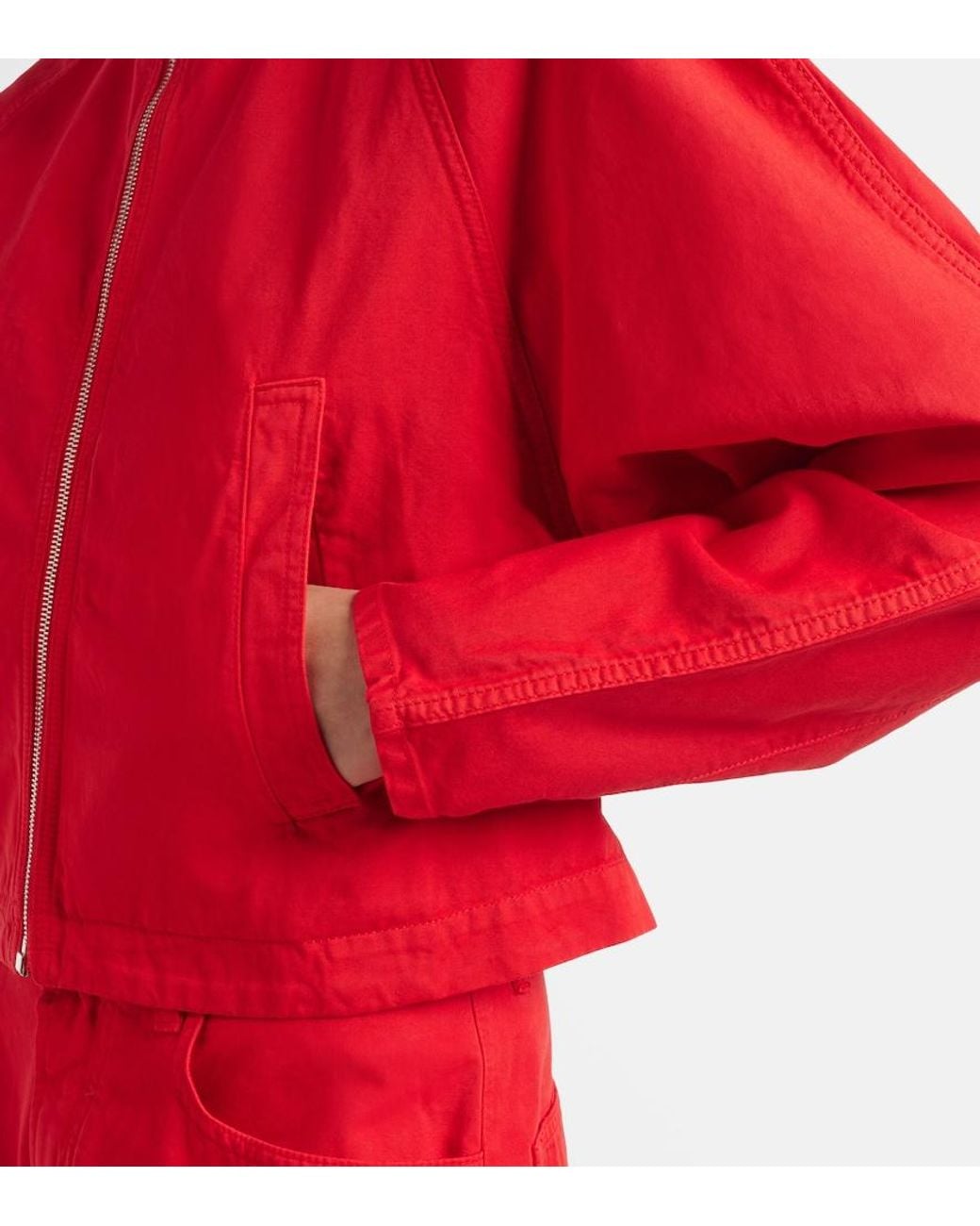 Alaïa Red Denim Jacket