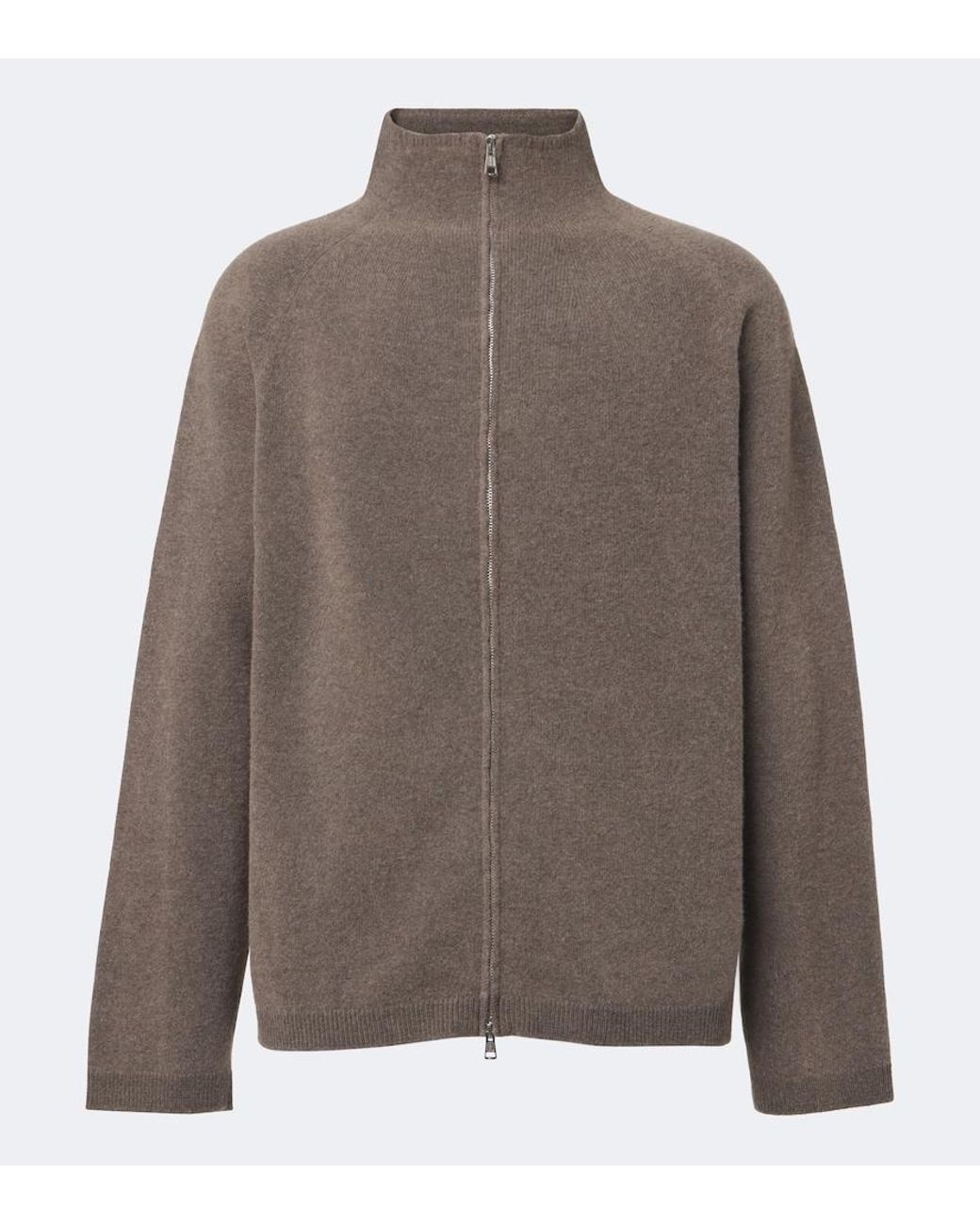 Our Legacy Brown Line Wool Zip-Up Cardigan for men