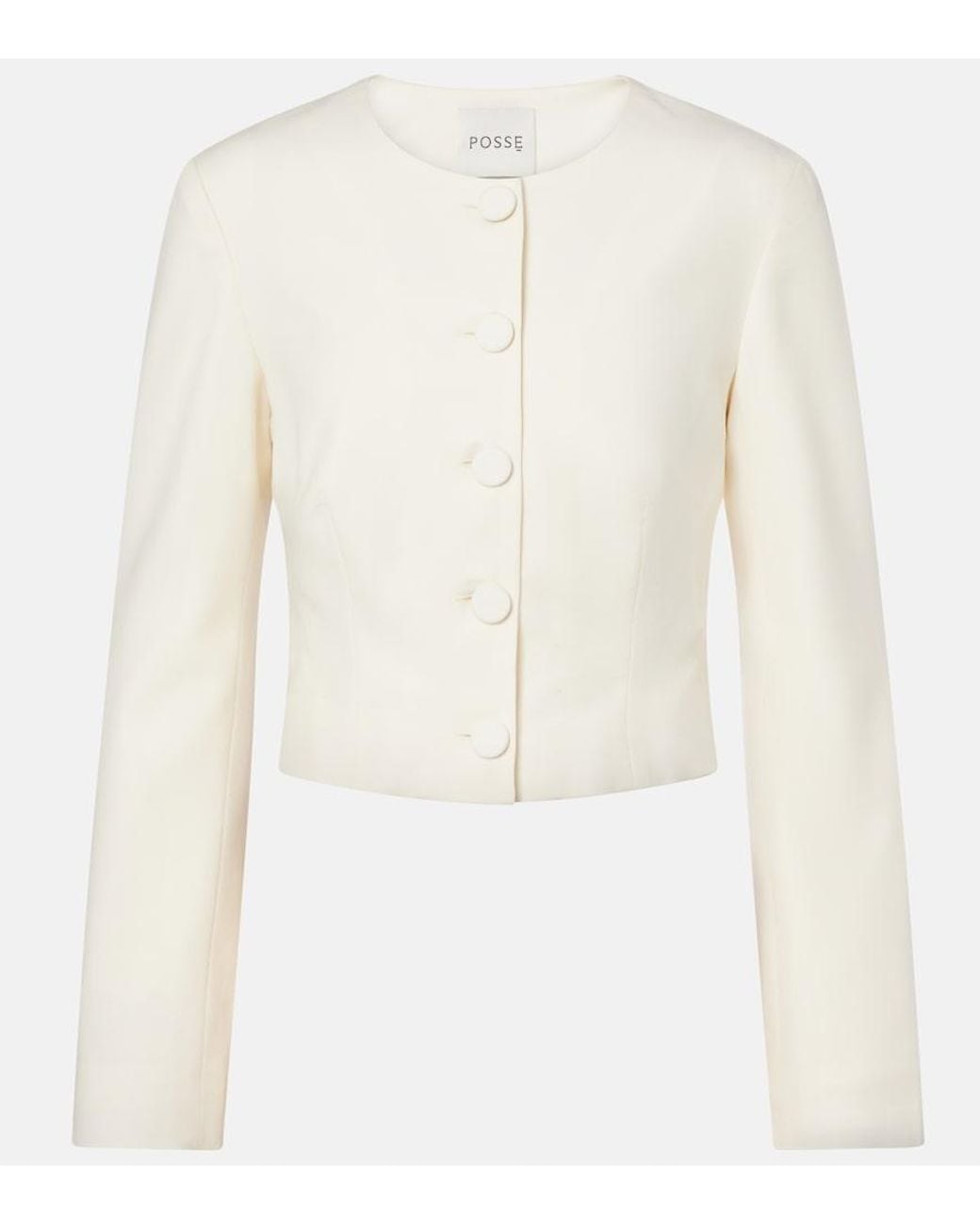 Posse White Elspeth Wool Jacket