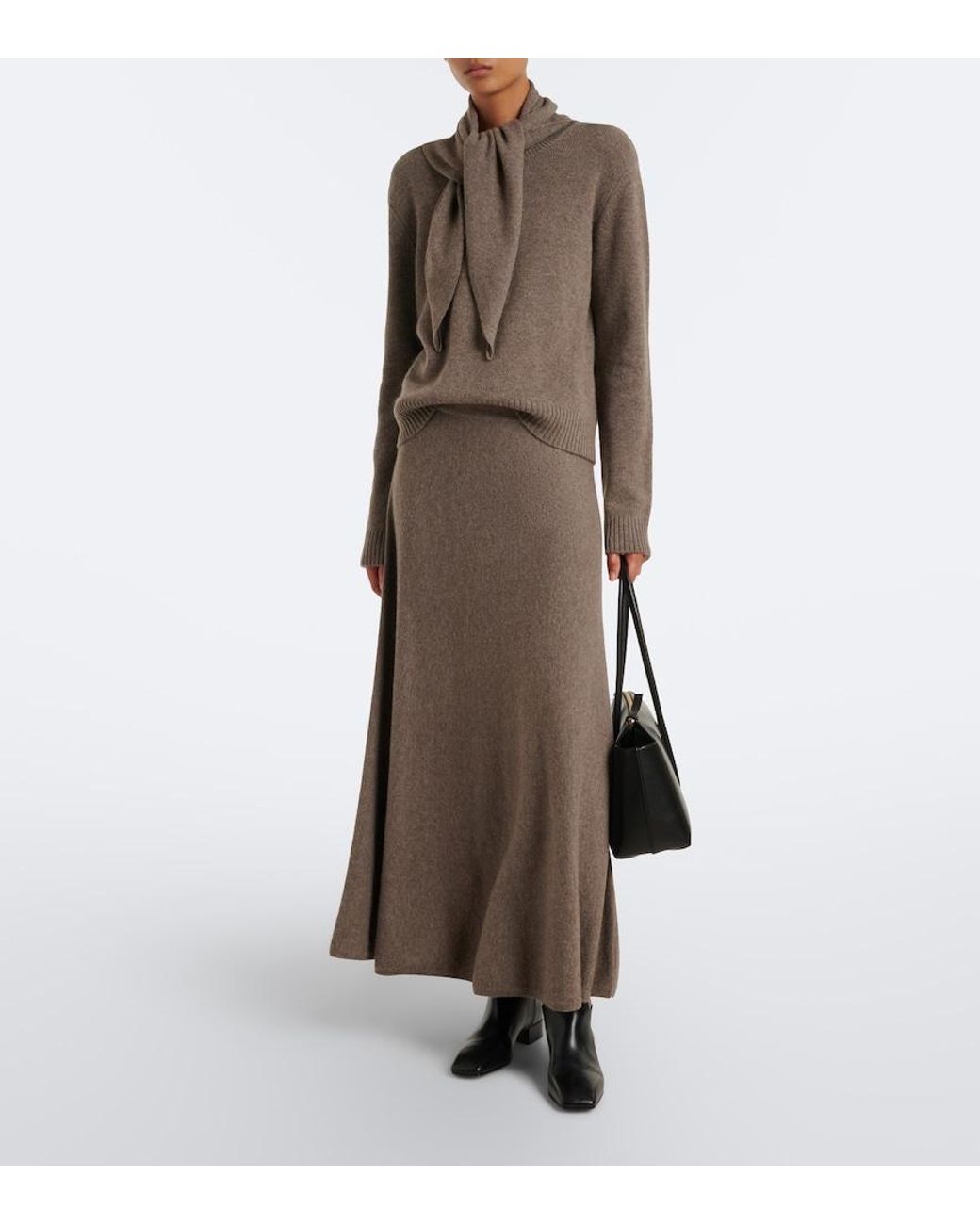 Lisa Yang Brown Mable Cashmere Sweater
