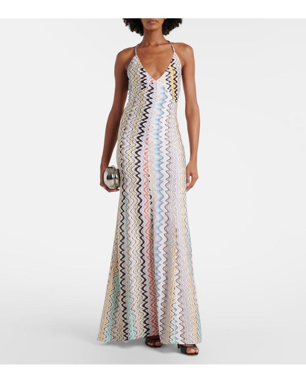 Robe Longue Wave Missoni en coloris White