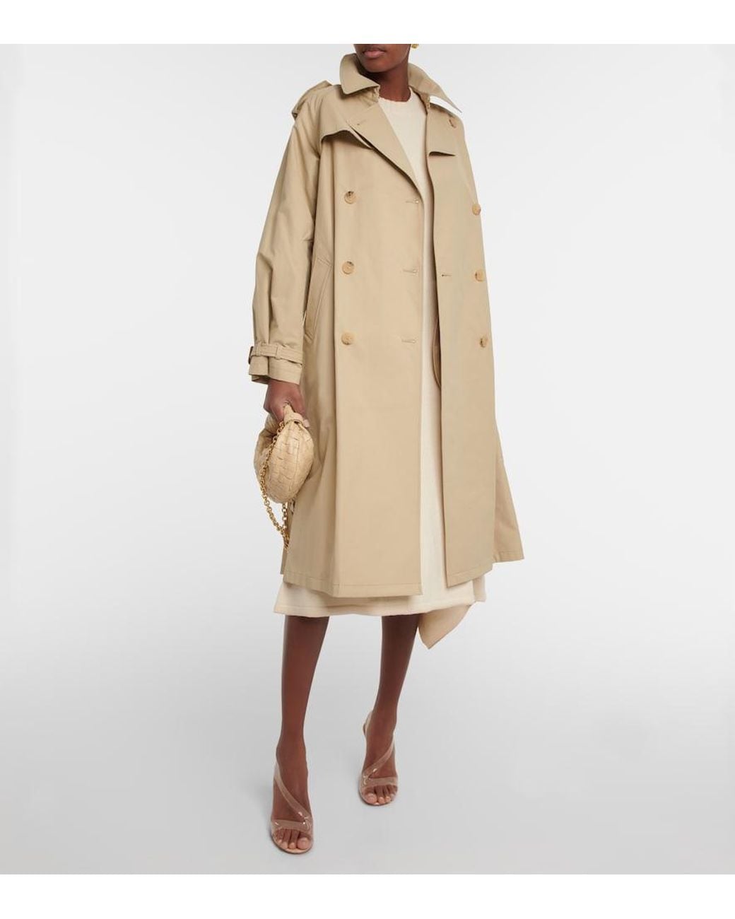 Nili Lotan Natural Tanner Cotton-blend Trench Coat