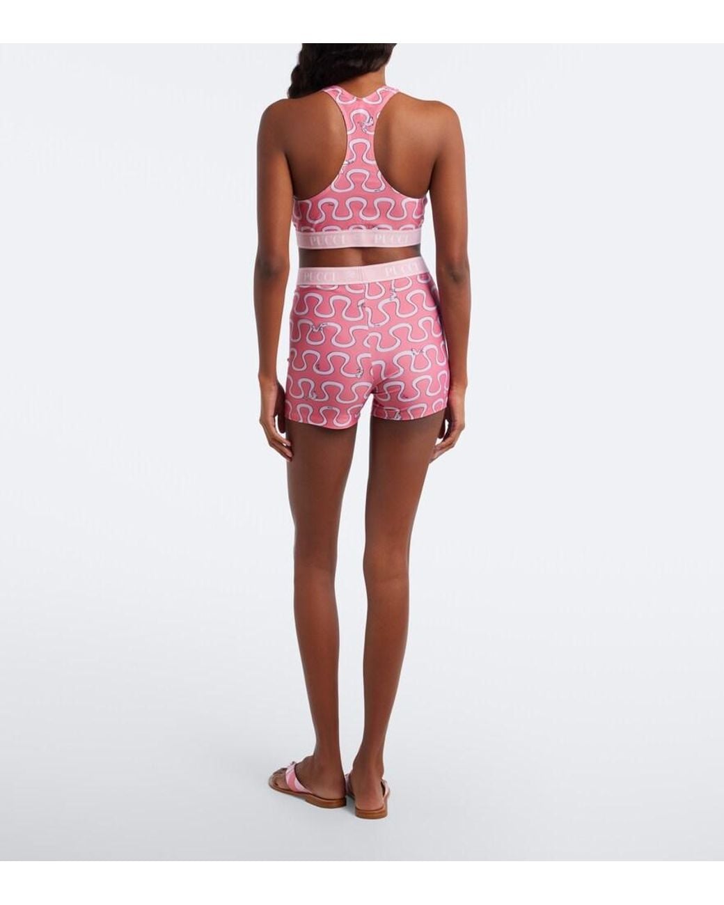 Emilio Pucci Pink Onda Jersey Shorts