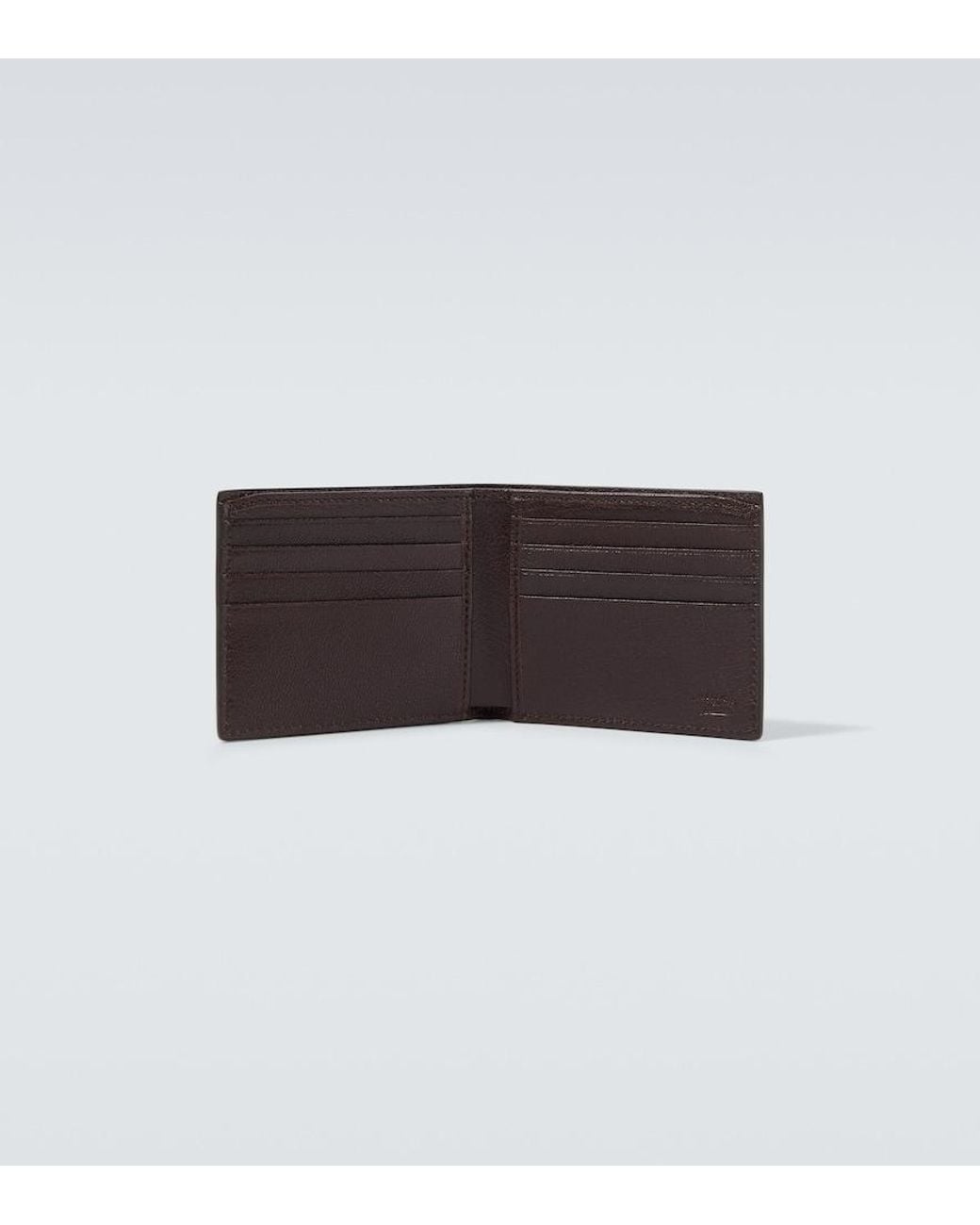 Gucci Brown Lira Leather Bifold Wallet for men