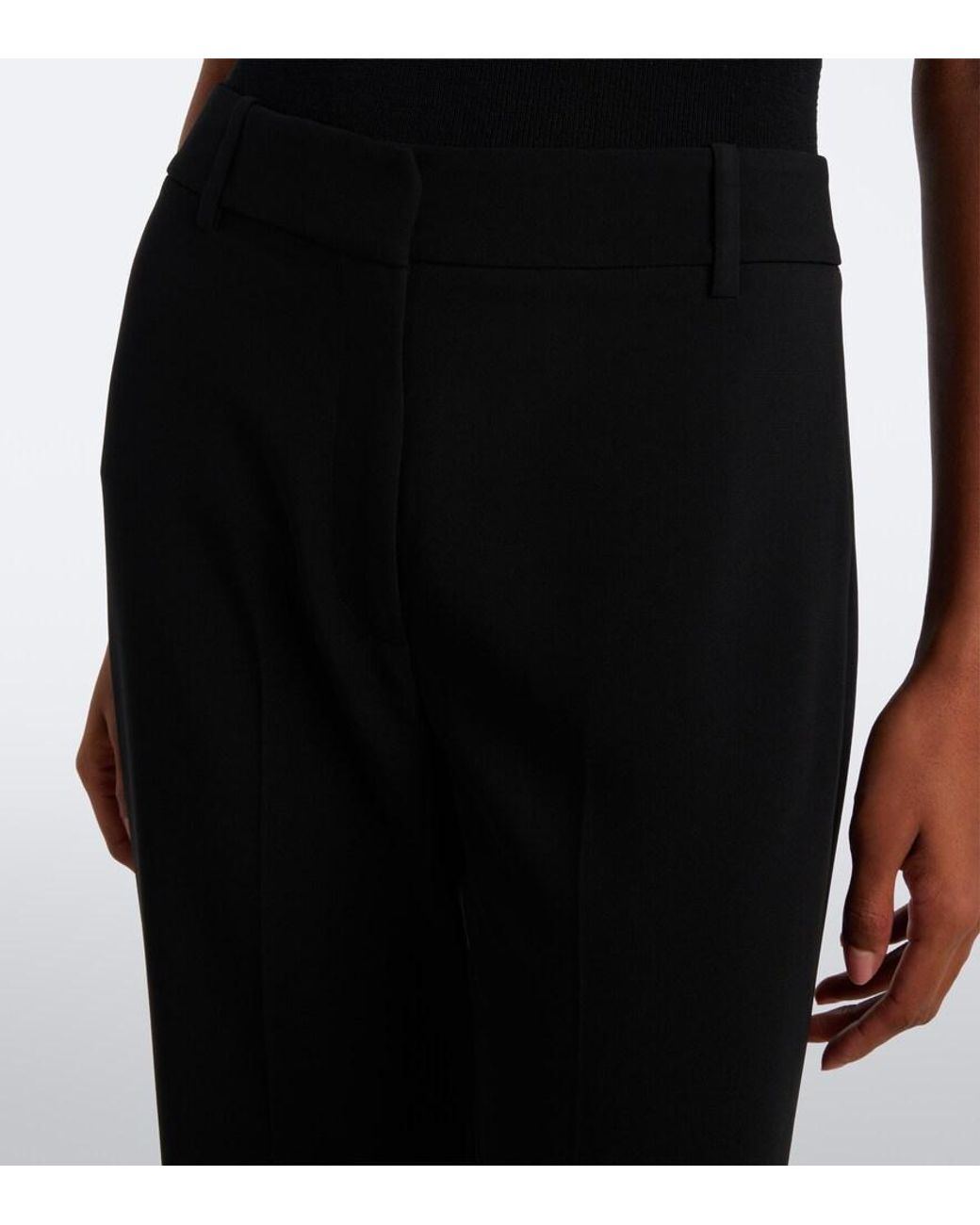 Nili Lotan Black Effy Flared Pants