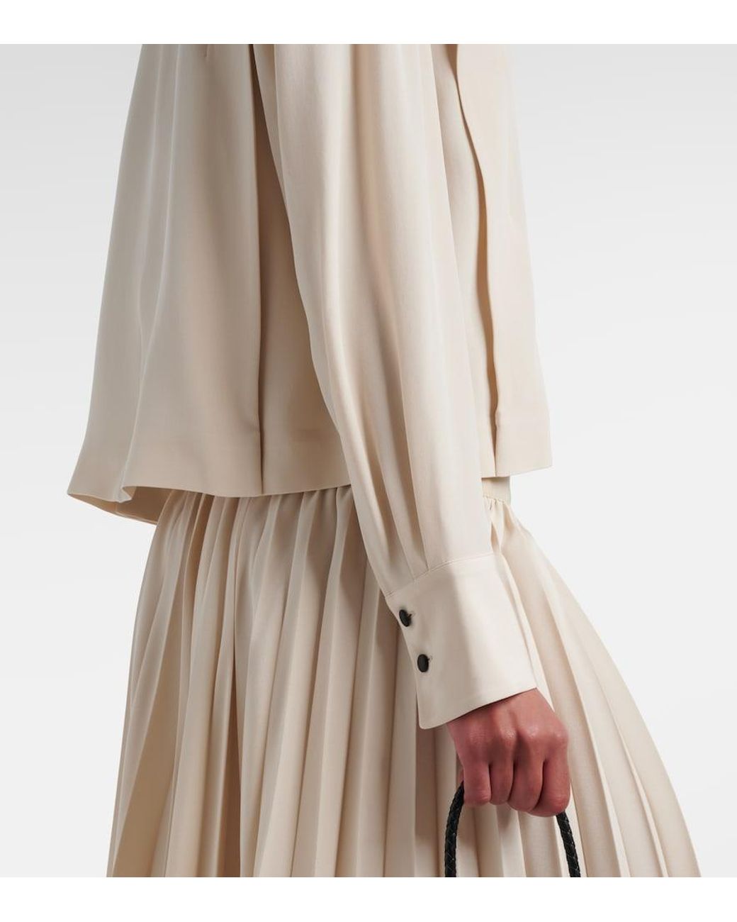 Isabel Marant White Felissa Crepe Blouse