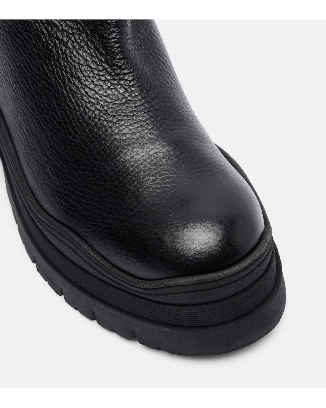 Bogner Black Arosa Shearling-Lined Leather Chelsea Boots