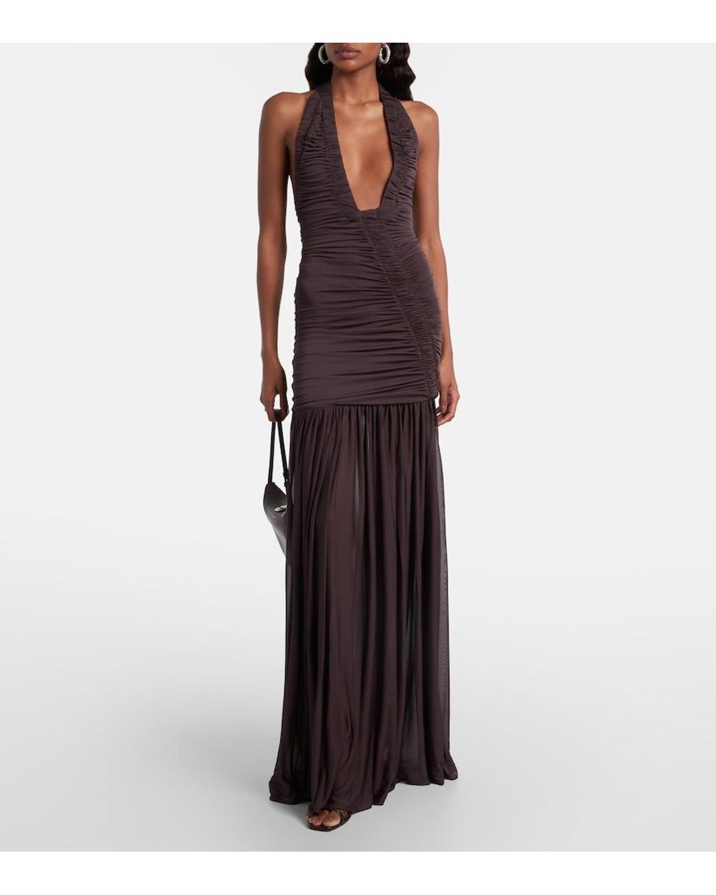 Christopher Esber Purple Orion Maxi Dress